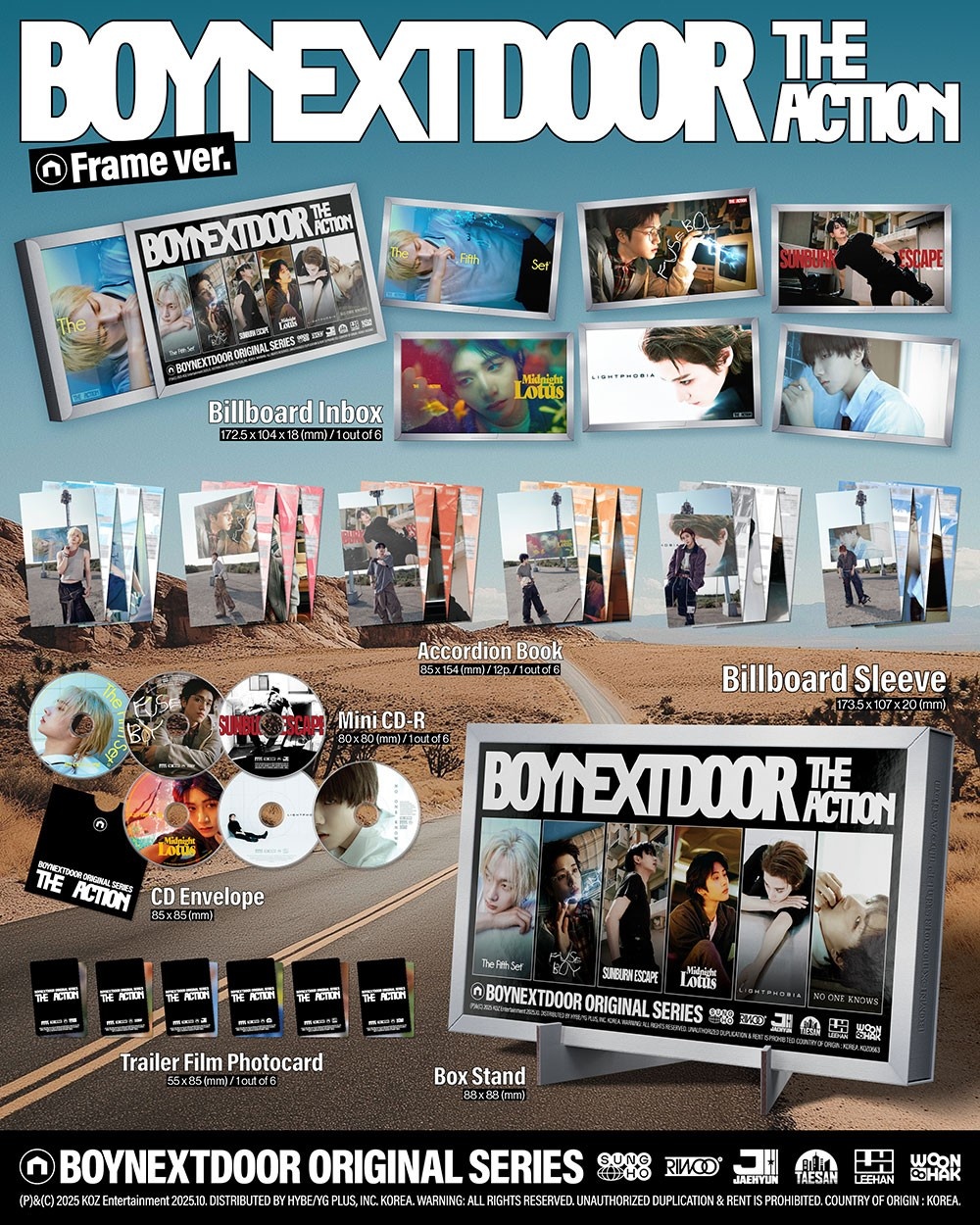 K-POP・アジア boynextdoor the action frame cd BoyNextDoor - The Action - Frame - Hey!Hallyu