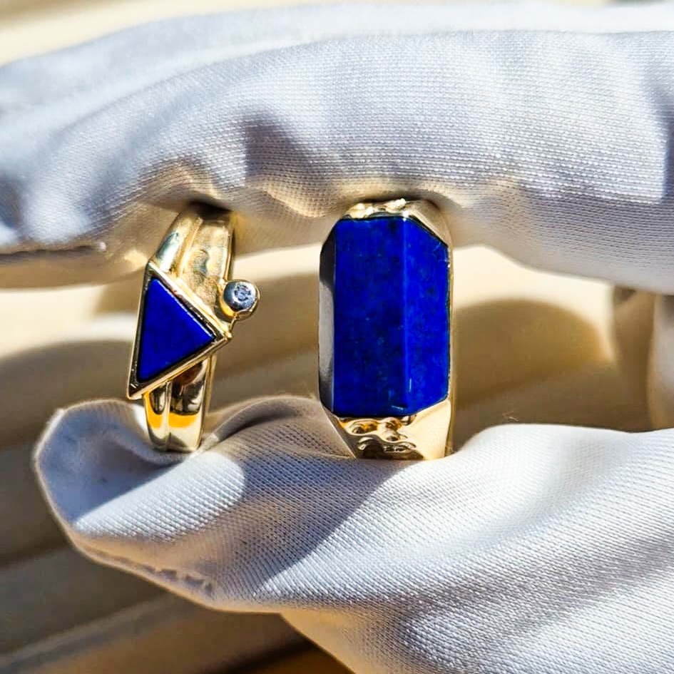 art-deco-geelgouden-lapis-lazuli-ringen-vintage-sieraden