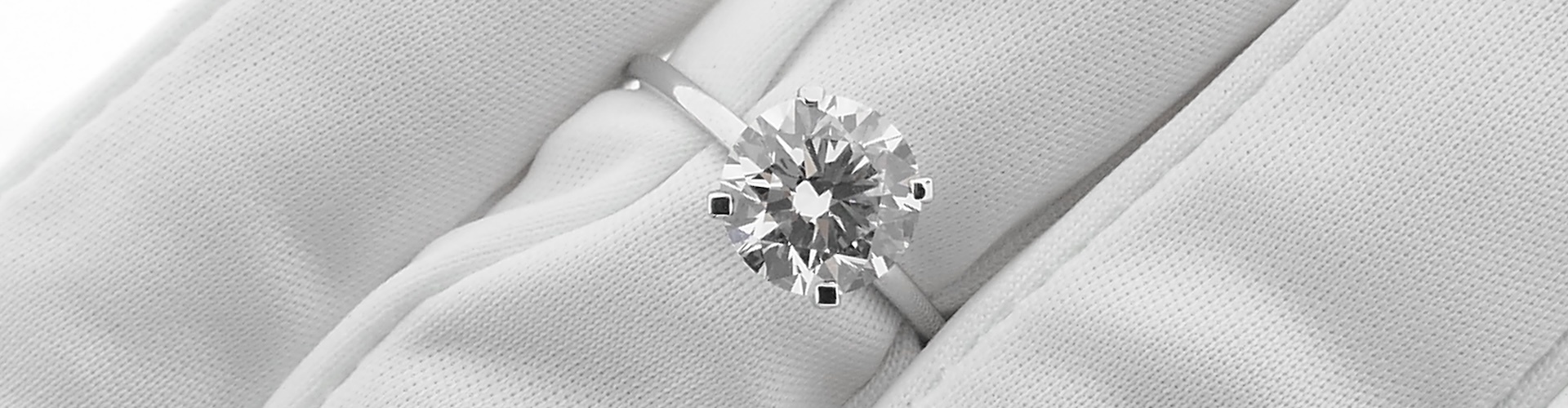 Witgouden ring met diamant met prachtige schittering