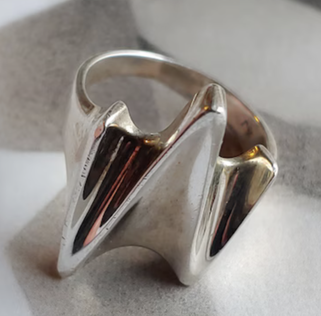 Mid-Century, zilveren ring