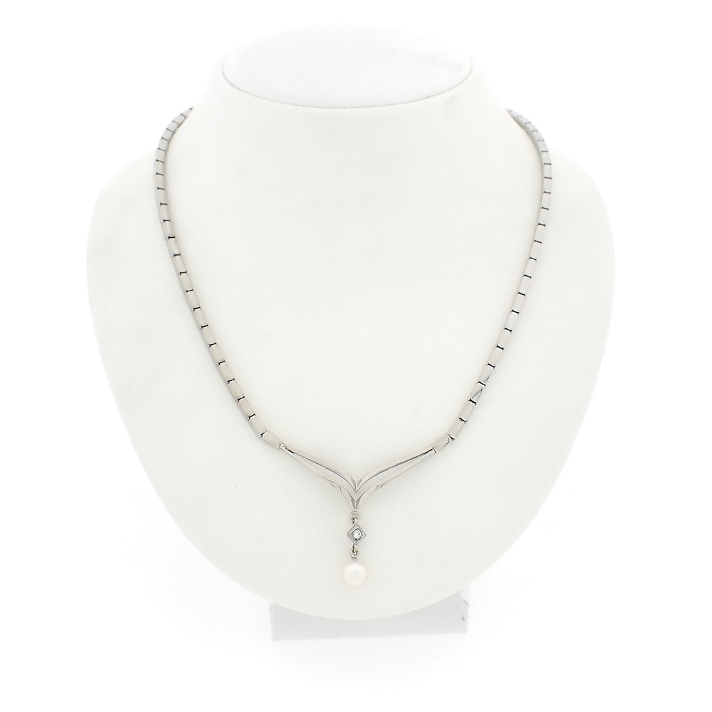 Edwardian sieraad, platina, parel elegant